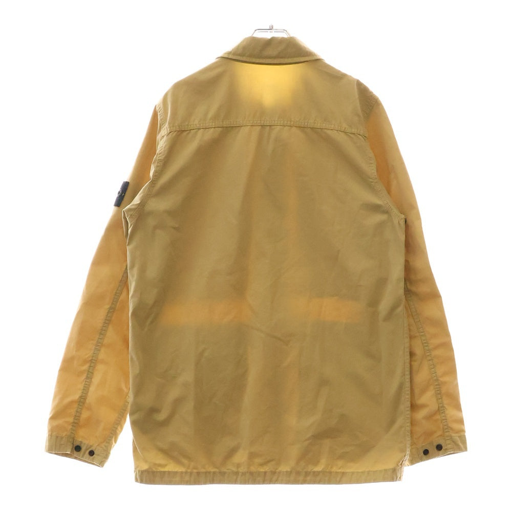 STONE ISLAND(ストーンアイランド) GARMENT DYED SHIRT JACKET ロゴワッペン ガーメントダイ シャツジャケット ベージュ 7615439WN