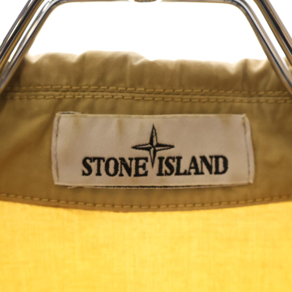 STONE ISLAND(ストーンアイランド) GARMENT DYED SHIRT JACKET ロゴワッペン ガーメントダイ シャツジャケット ベージュ 7615439WN