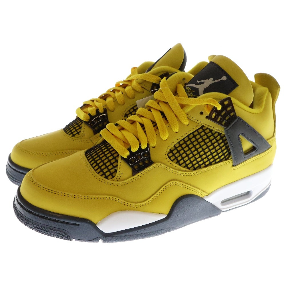 NIKE(ナイキ) AIR JORDAN 4 RETRO TOUR YELLOW エアジョーダン レトロ ハイカットスニーカー シューズ ツアー イエロー US9/27cm CT8527-700
