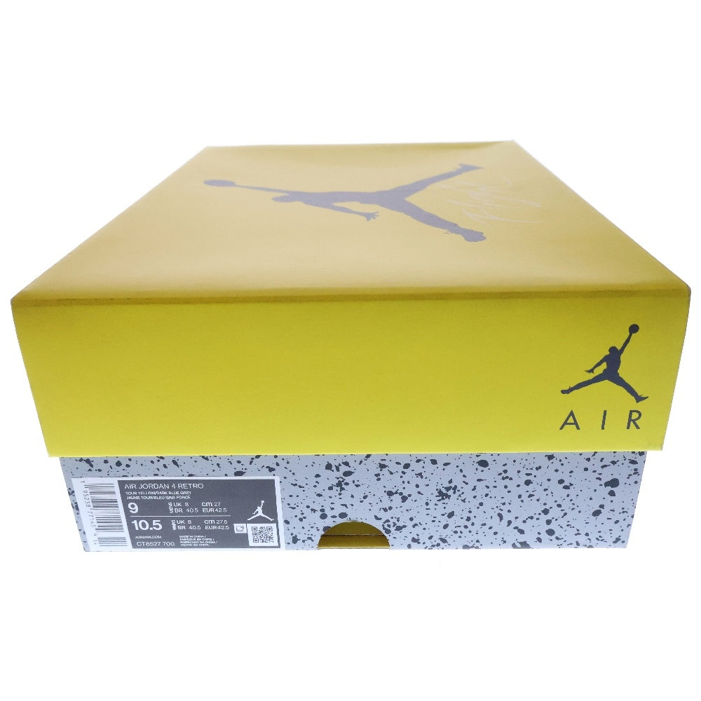 NIKE(ナイキ) AIR JORDAN 4 RETRO TOUR YELLOW エアジョーダン レトロ ハイカットスニーカー シューズ ツアー イエロー US9/27cm CT8527-700