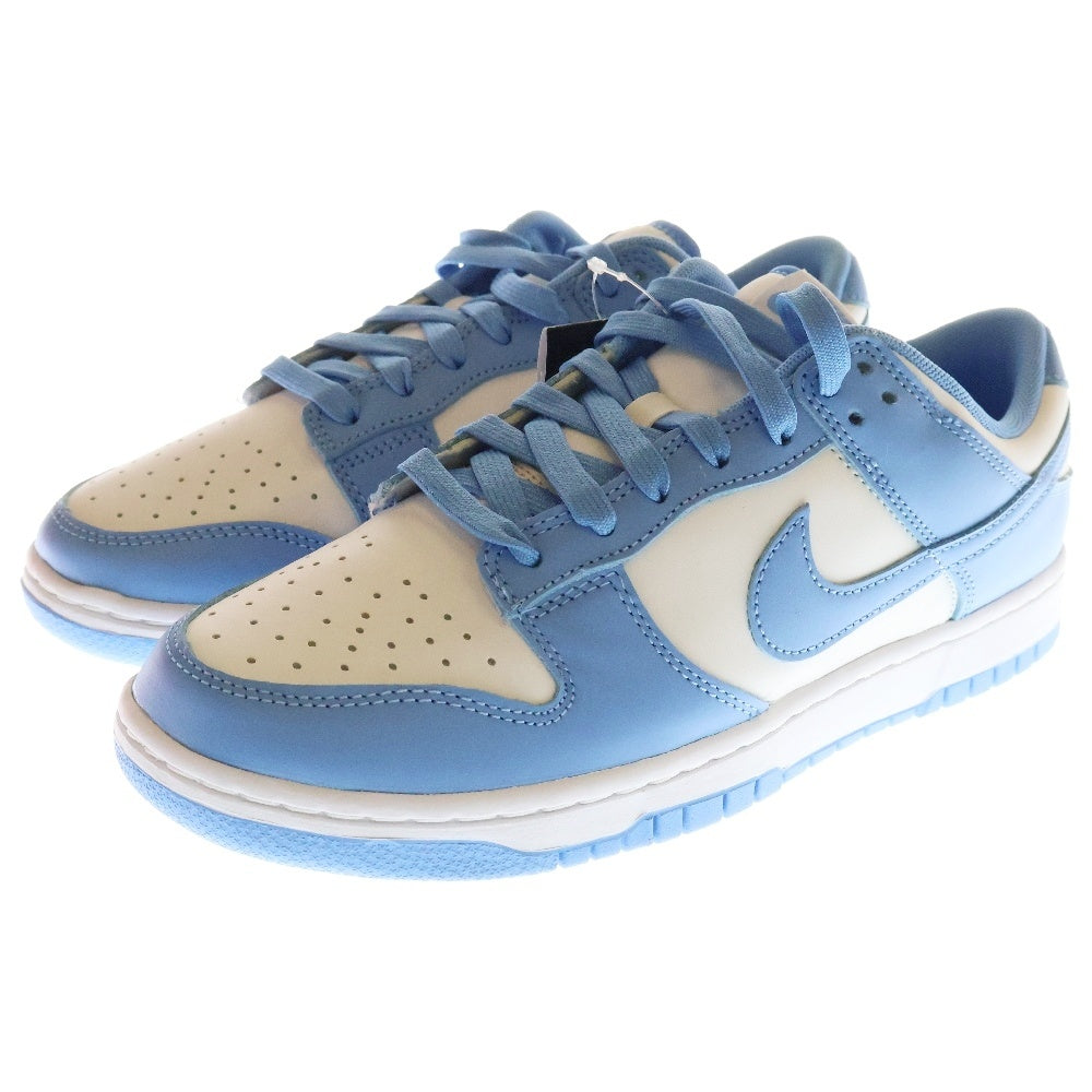 NIKE(ナイキ) DUNK LOW RETRO UNC UNIVERSITY BLUE ダンク ロー レトロ ノースカロライナ ローカットスニーカー ホワイト/ブルー US9/27cm DD1391-102
