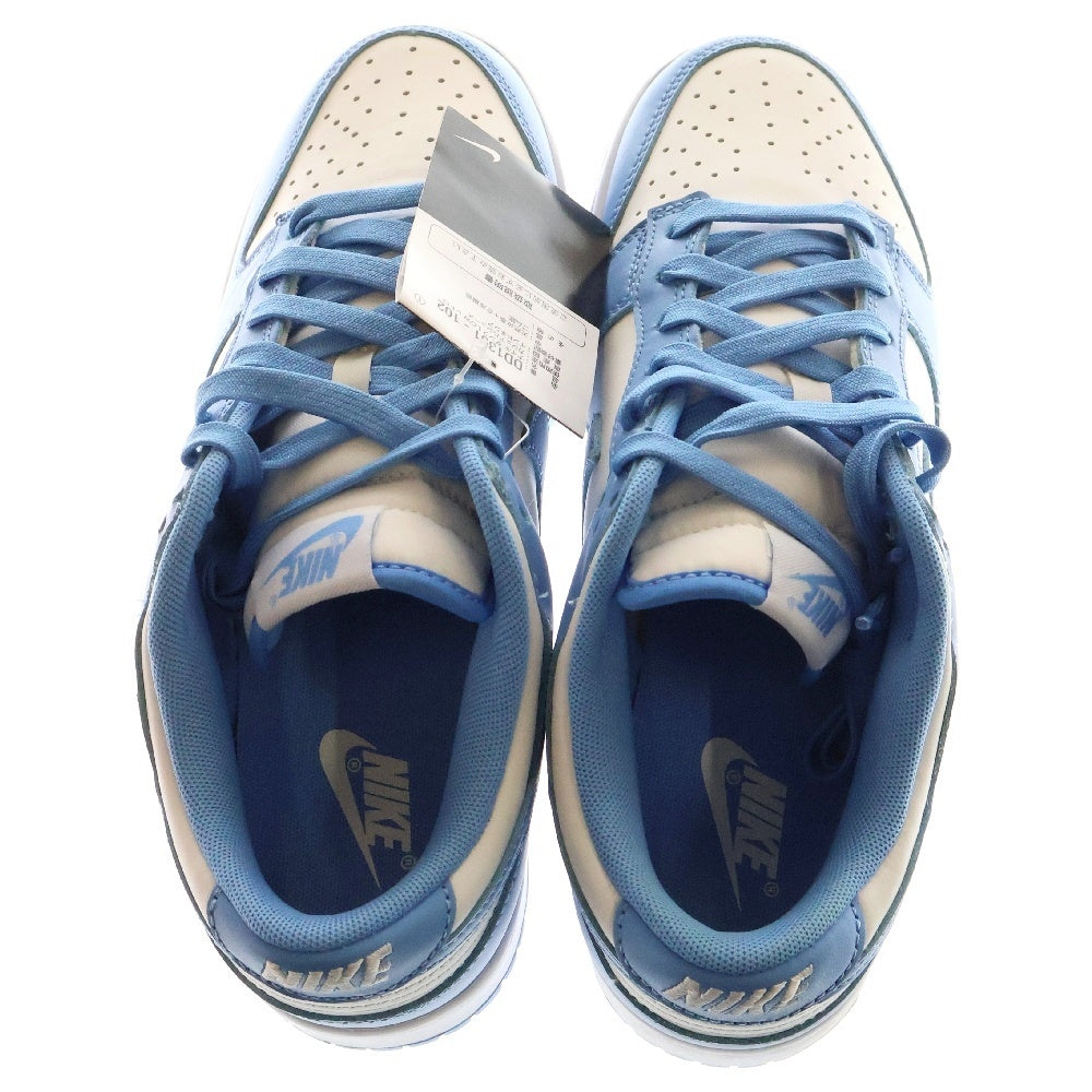 NIKE(ナイキ) DUNK LOW RETRO UNC UNIVERSITY BLUE ダンク ロー レトロ ノースカロライナ ローカットスニーカー ホワイト/ブルー US9/27cm DD1391-102