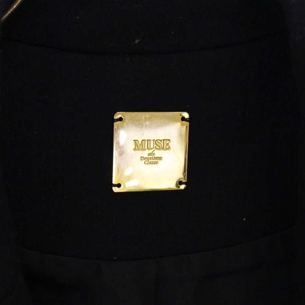 Deuxieme Classe(ドゥーズィエムクラス) 15AW ウール チェスター フィールド コート ネイビー レディース