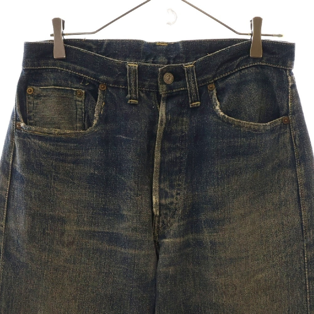 Levi's(リーバイス) 40S VINTAGE 501XX 46モデル 革パッチ 片面タブ BIG E 隠しリベット ドーム型 小股裏切りっぱなし ボタンフライ デニムパンツ インディゴ