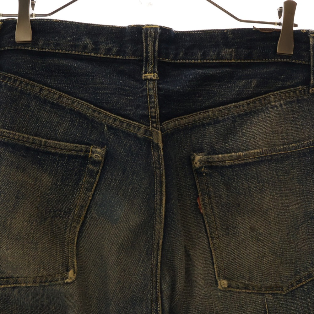 Levi's(リーバイス) 40S VINTAGE 501XX 46モデル 革パッチ 片面タブ BIG E 隠しリベット ドーム型 小股裏切りっぱなし ボタンフライ デニムパンツ インディゴ