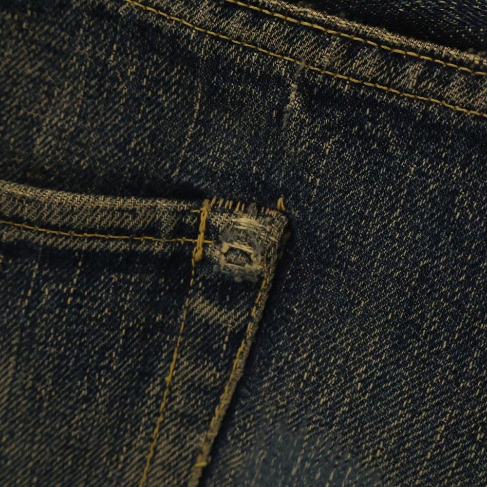 Levi's(リーバイス) 40S VINTAGE 501XX 46モデル 革パッチ 片面タブ BIG E 隠しリベット ドーム型 小股裏切りっぱなし ボタンフライ デニムパンツ インディゴ