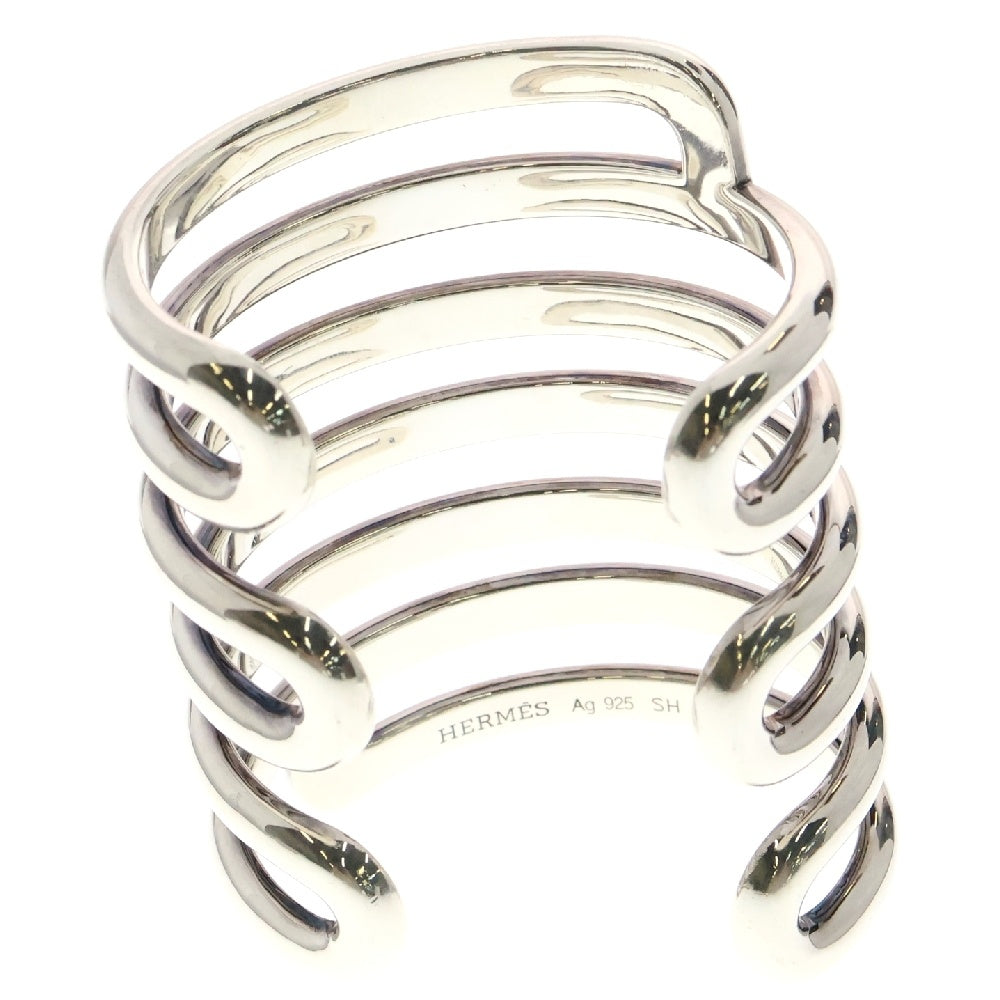 HERMES(エルメス) Wide Cuff Bangle ワイドカフバングル ブレスレット シルバー
