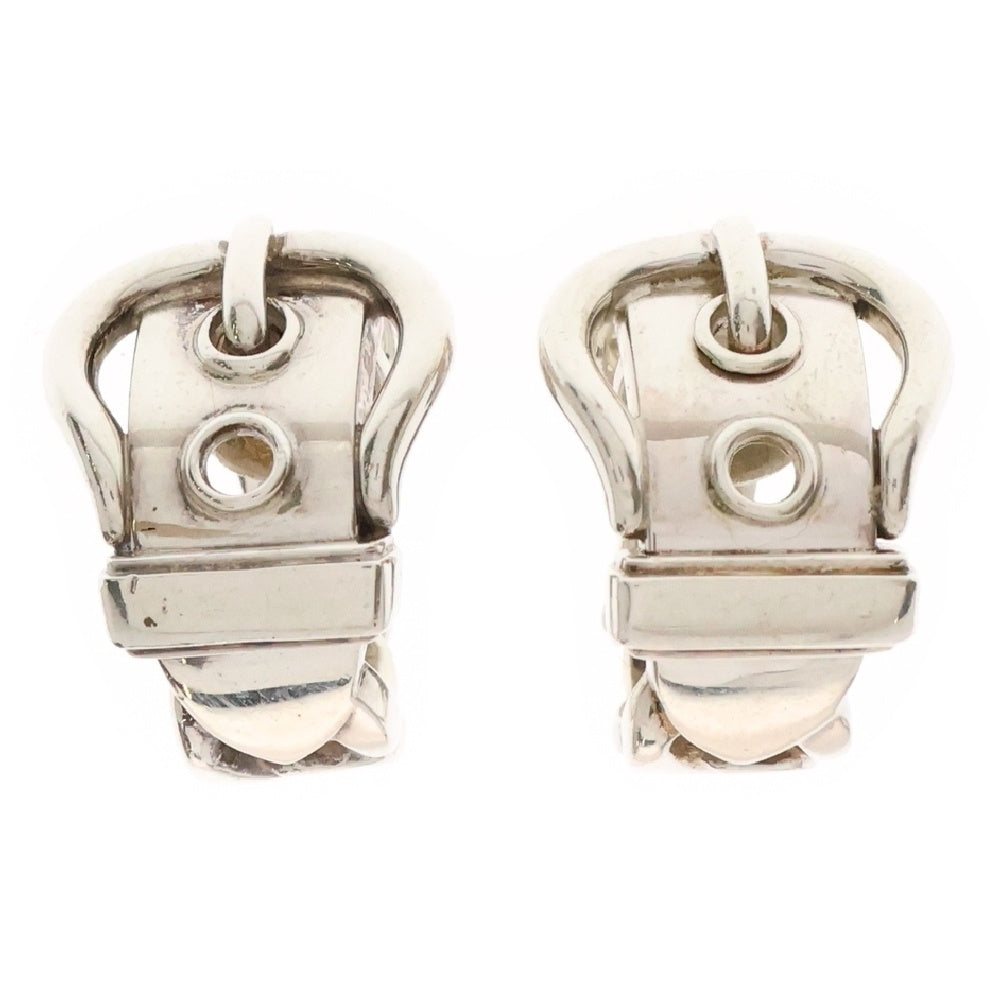 HERMES(エルメス) Boucle Sellier Earrings ブックルセリエ バックルモチーフ イヤリング 両耳 シルバー