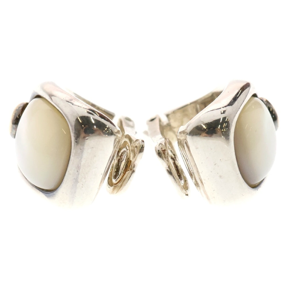 HERMES(エルメス) Moon Stone Earrings ヴィンテージ ムーンストーン イヤリング 両耳 シルバー/ホワイト/ゴールド