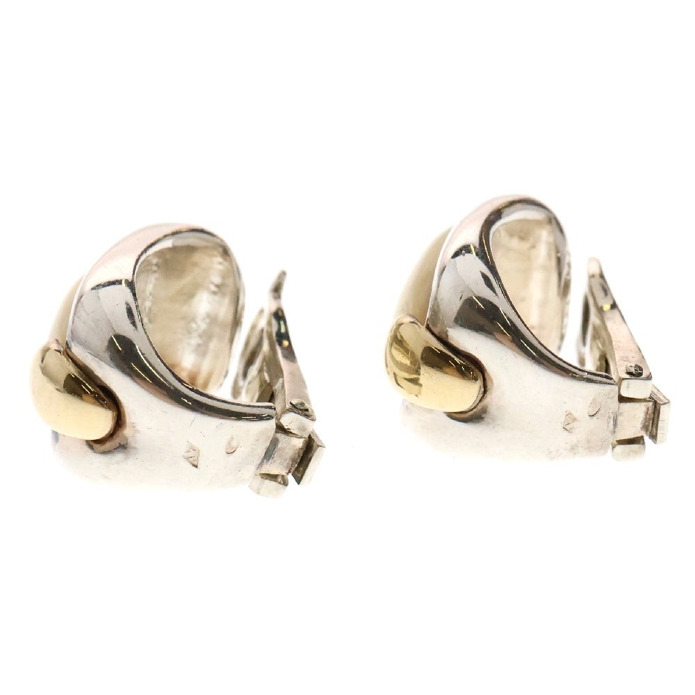 HERMES(エルメス) Moon Stone Earrings ヴィンテージ ムーンストーン イヤリング 両耳 シルバー/ホワイト/ゴールド