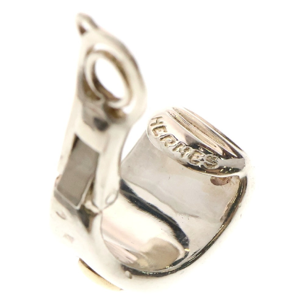 HERMES(エルメス) Moon Stone Earrings ヴィンテージ ムーンストーン イヤリング 両耳 シルバー/ホワイト/ゴールド