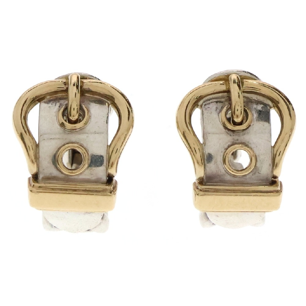 HERMES(エルメス) Boucle Sellier Earrings ブックルセリエ バックルモチーフ イヤリング コンビ 両耳 シルバー/ゴールド