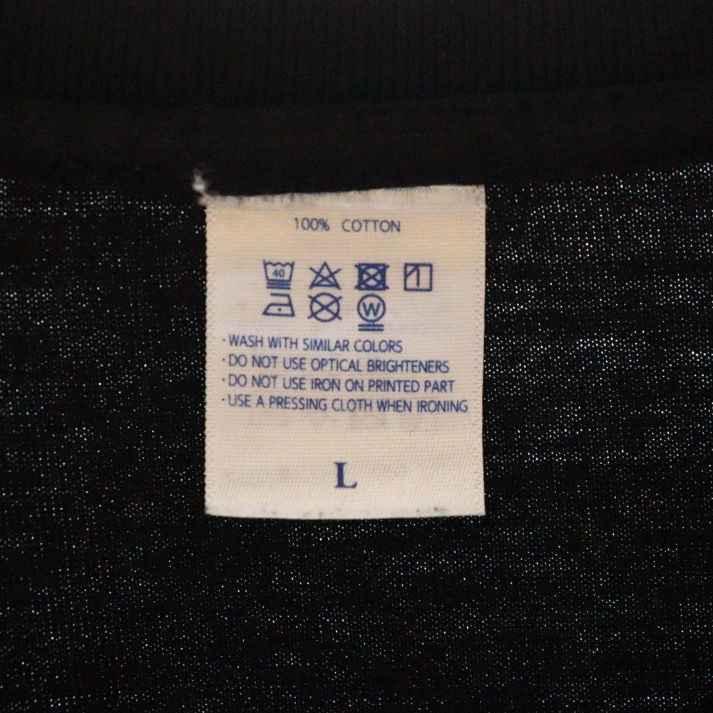 BLACK MEANS(ブラックミーンズ) 丸岡和吾 クロスボーンプリント クルーネック半袖Tシャツ カットソー ブラック