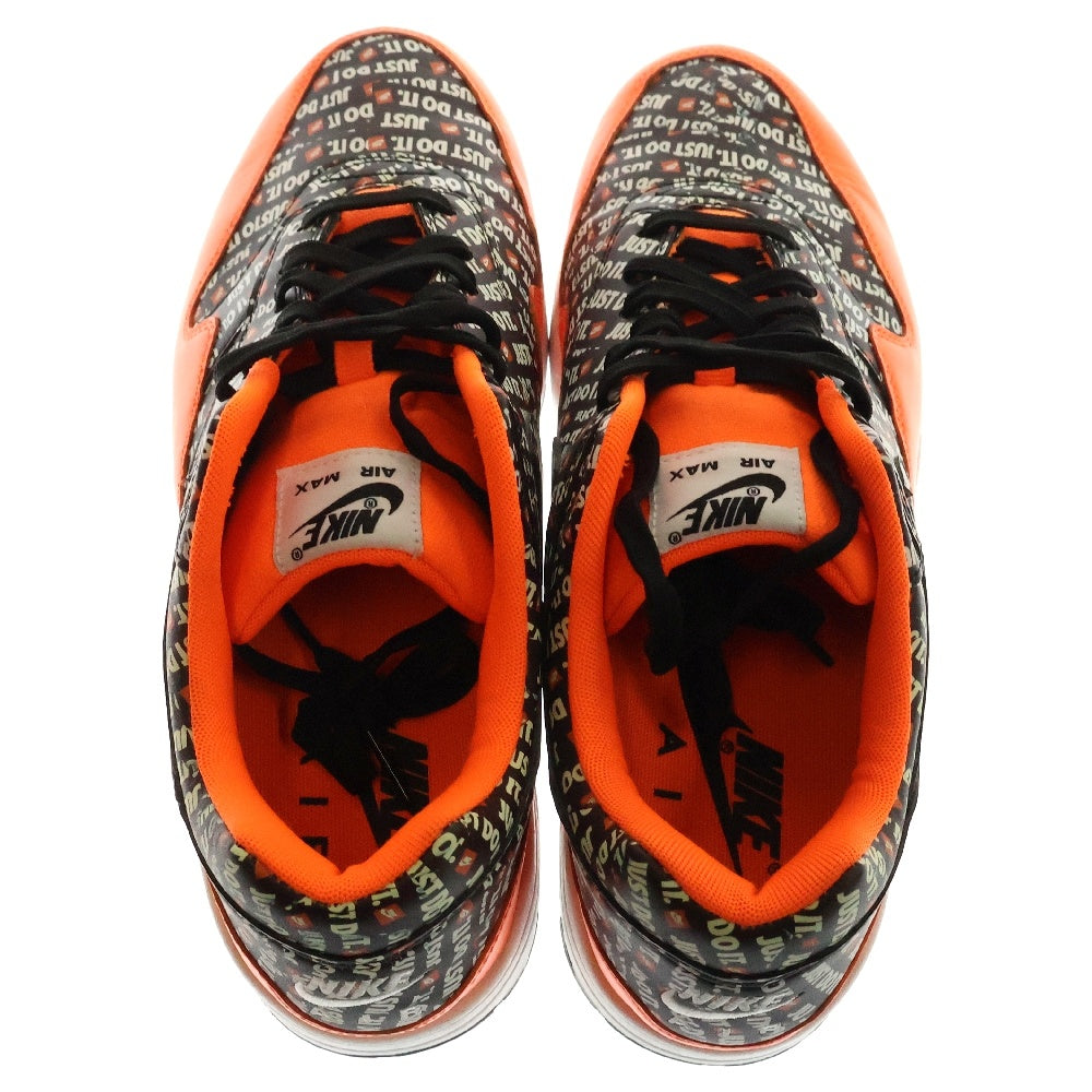NIKE(ナイキ) AIR MAX 1 PREMIUM JUST DO IT PACK ORANGE エアマックス1 プレミアム ジャストドゥーイットパック オレンジ ローカットスニーカー US9.5/27.5cm 875844-008