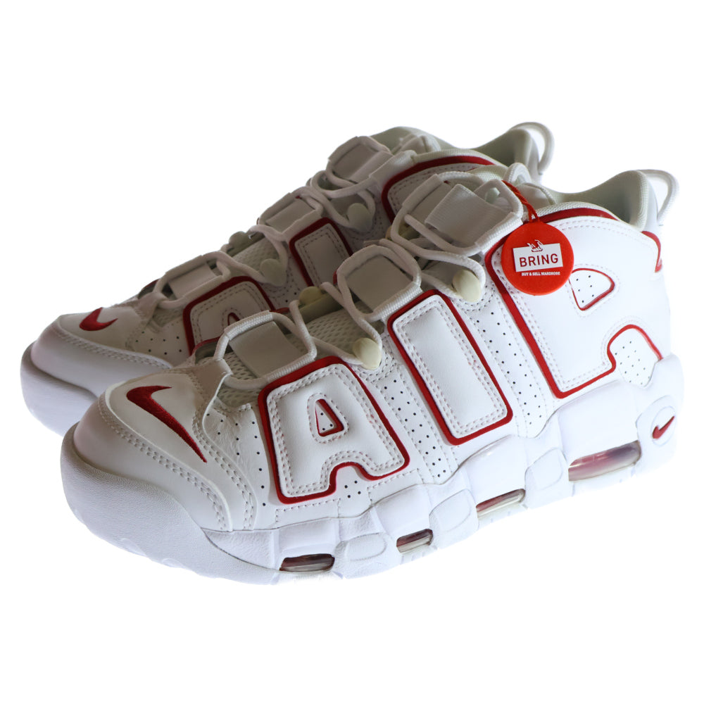 NIKE(ナイキ) AIR MORE UPTEMPO 96 エアモアアップテンポ ハイカットスニーカー ホワイト/レッド US9/27cm 921948-102