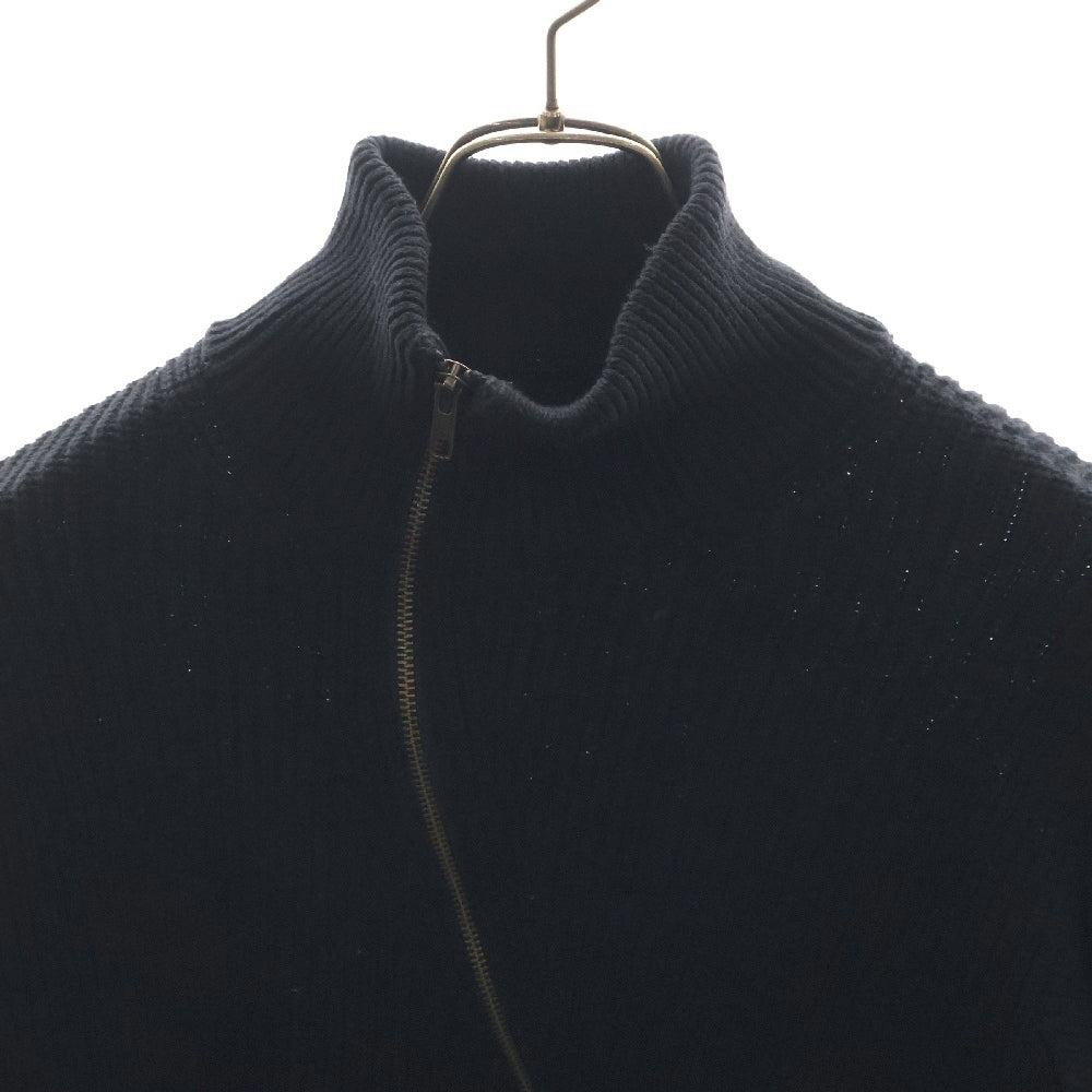 GOAT ESSENSE(ゴートエッセンス) DRIVERS KNIT ジップアップドライバーズニット ブラック GE0011