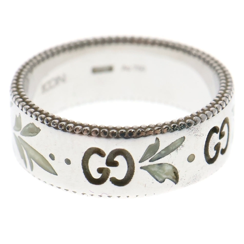 GUCCI(グッチ) アイコン ブロッサム リング ホワイトゴールド K18WG