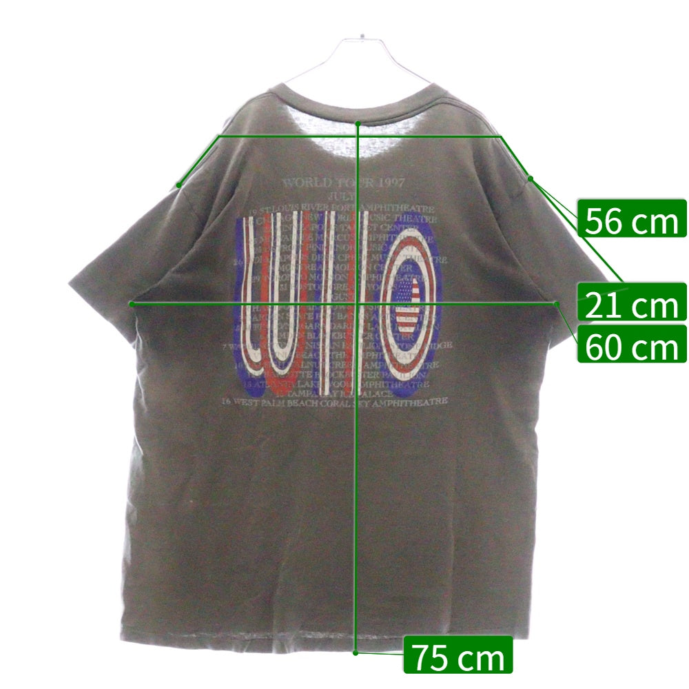VINTAGE(ヴィンテージ) 90s THE WHO WORLD TOUR 1997 ザフー ワールドツアー Tシャツ グレー