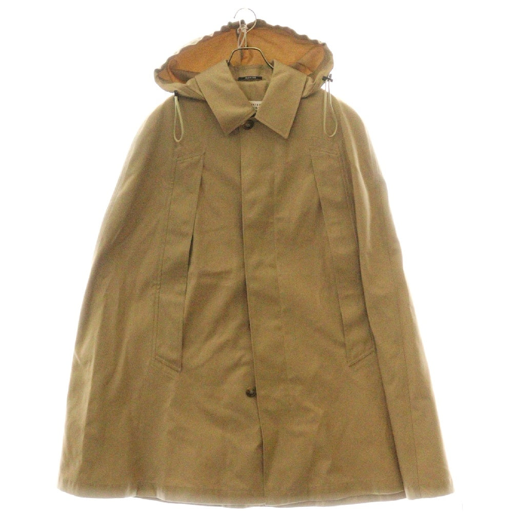 Maison Margiela 1(メゾンマルジェラ) 19AW ステンカラー フーデッド ポンチョ コート ベージュ レディース S51AH0111 S48086