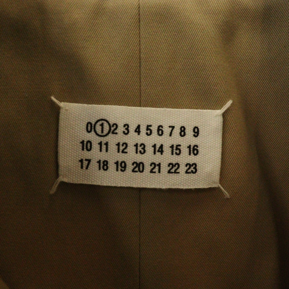 Maison Margiela 1(メゾンマルジェラ) 19AW ステンカラー フーデッド ポンチョ コート ベージュ レディース S51AH0111 S48086