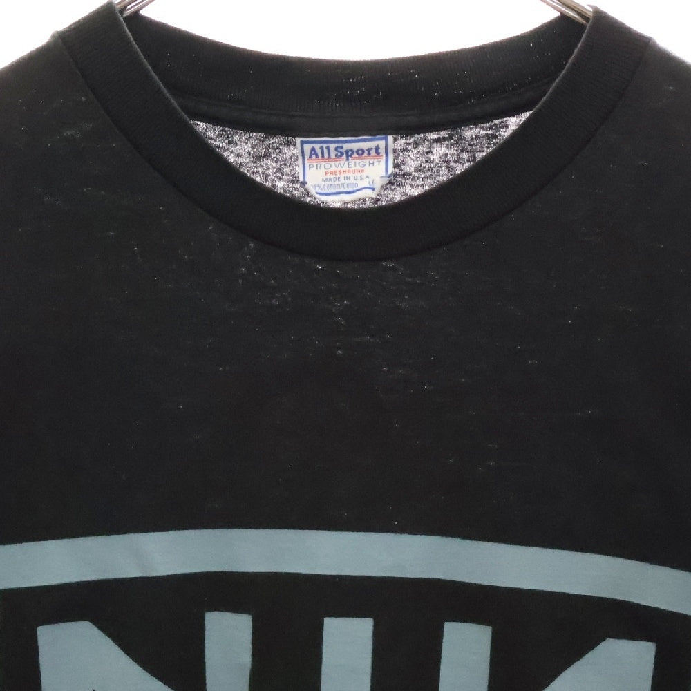 VINTAGE(ヴィンテージ) 90S VINTAGE NINE INCH NAILS 96-97 NOTHING ALL SPORT ヴィンテージ USA製 ナインインチネイルズ ナッシング 両面プリント クルーネック 半袖Tシャツ ブラック
