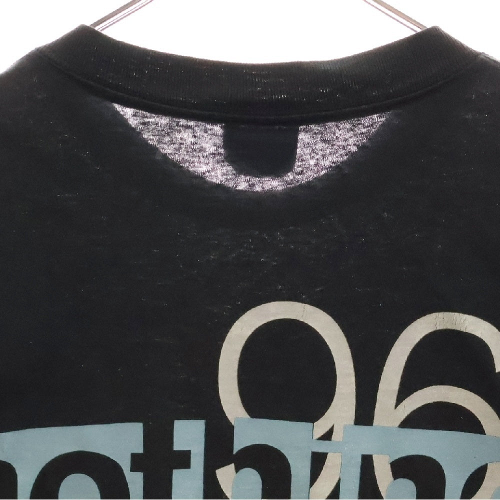VINTAGE(ヴィンテージ) 90S VINTAGE NINE INCH NAILS 96-97 NOTHING ALL SPORT ヴィンテージ USA製 ナインインチネイルズ ナッシング 両面プリント クルーネック 半袖Tシャツ ブラック