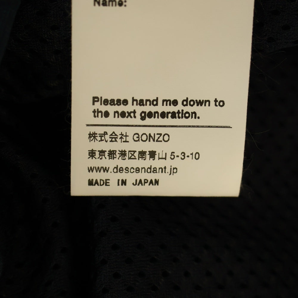 DESCENDANT(ディセンダント) 24AW DAVID FLEECE JACKET デビット フリースジャケット ネイビー 242ATDS-JKM01