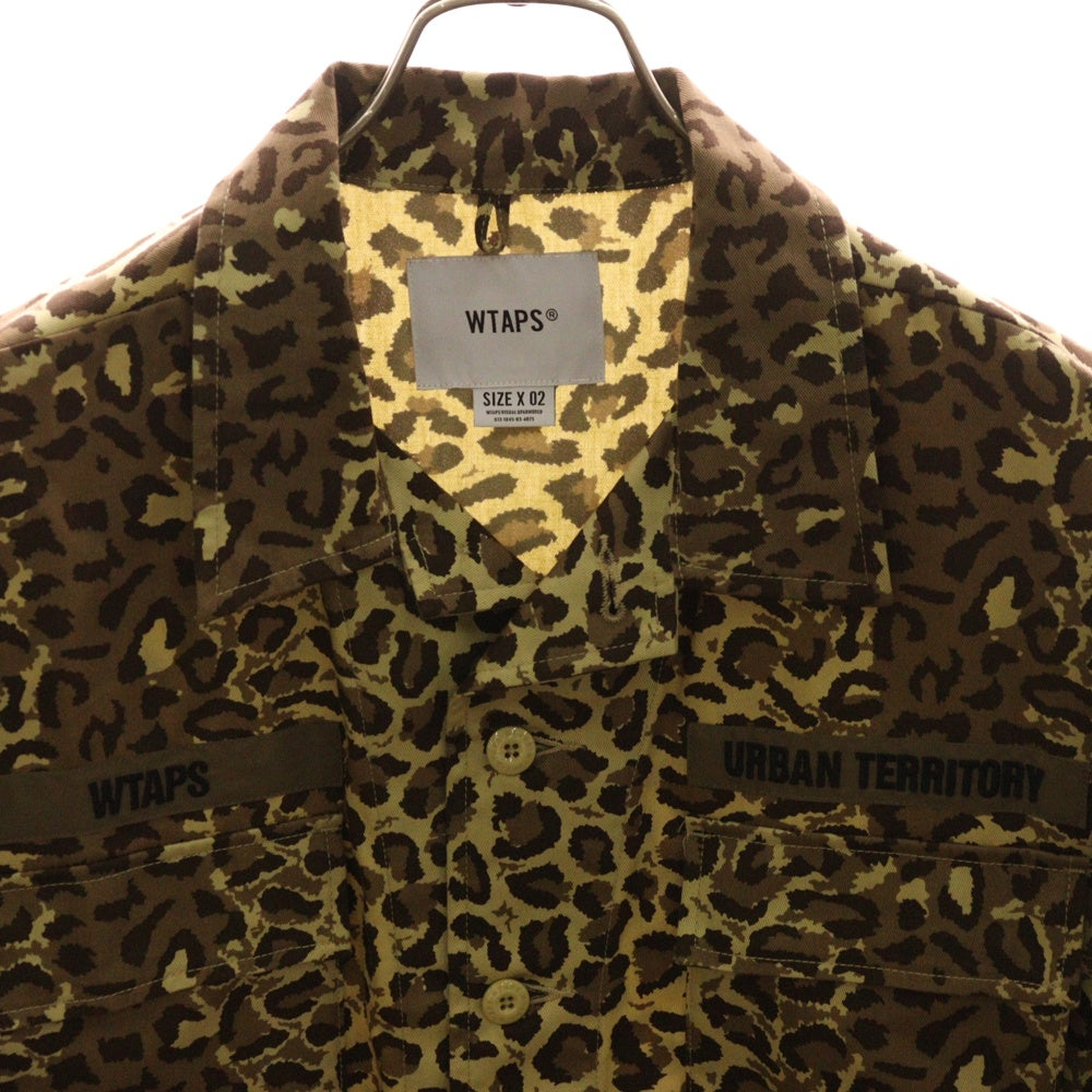WTAPS(ダブルタップス) 21SS JUNGLE 01 レオパードカモ ジャングル シャツジャケット カーキ 211WVDT-SHM02