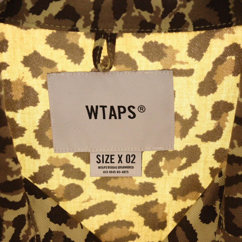 WTAPS(ダブルタップス) 21SS JUNGLE 01 レオパードカモ ジャングル シャツジャケット カーキ 211WVDT-SHM02