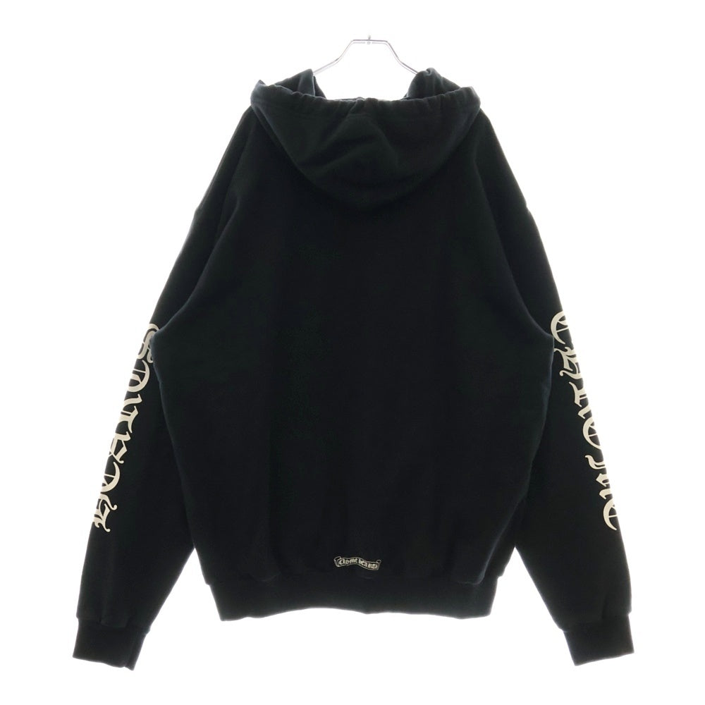 CHROME HEARTS(クロムハーツ) VERTICAL ARM LOGO HOODIE バーティカル アーム ロゴ フーディ プルオーバーパーカー ブラック