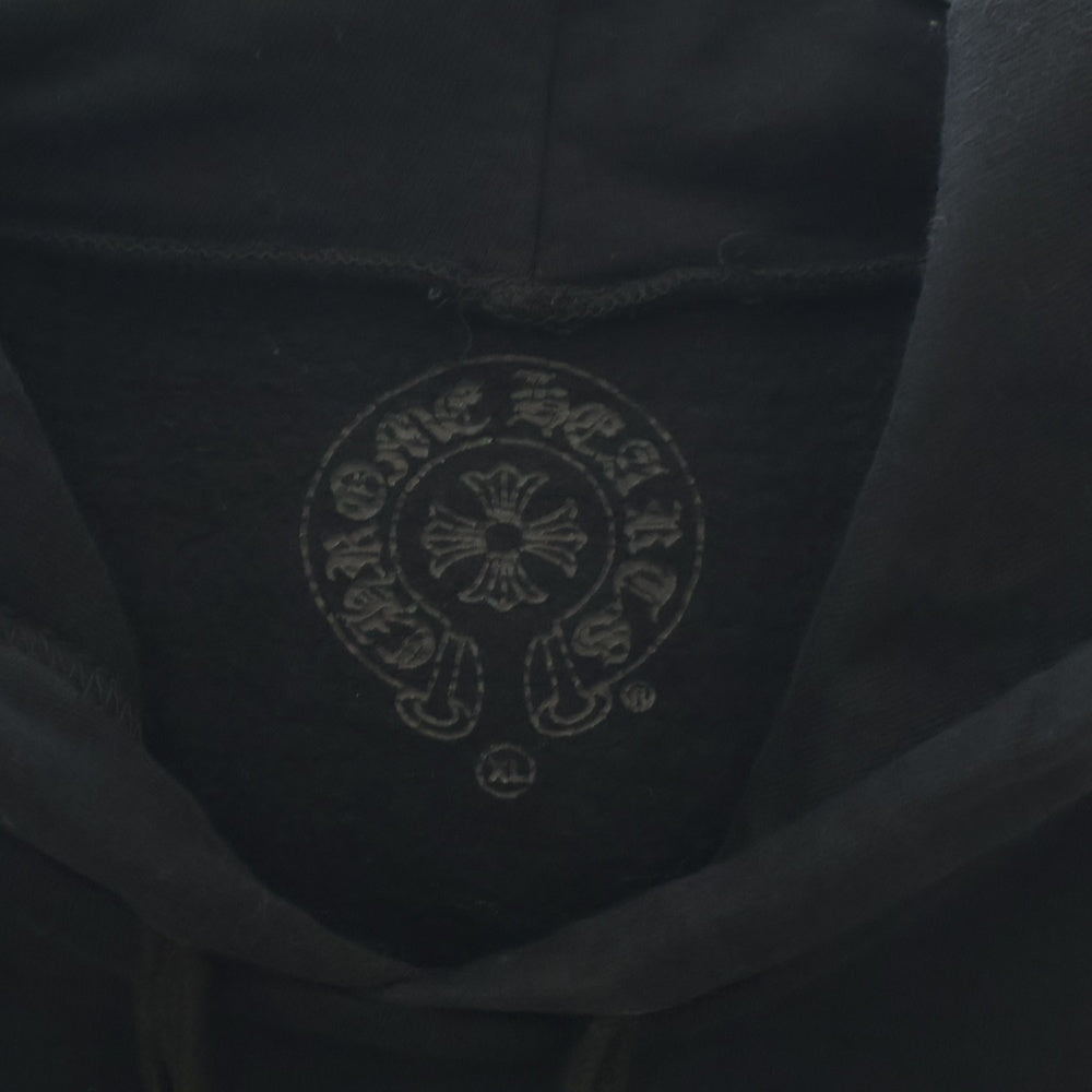 CHROME HEARTS(クロムハーツ) VERTICAL ARM LOGO HOODIE バーティカル アーム ロゴ フーディ プルオーバーパーカー ブラック