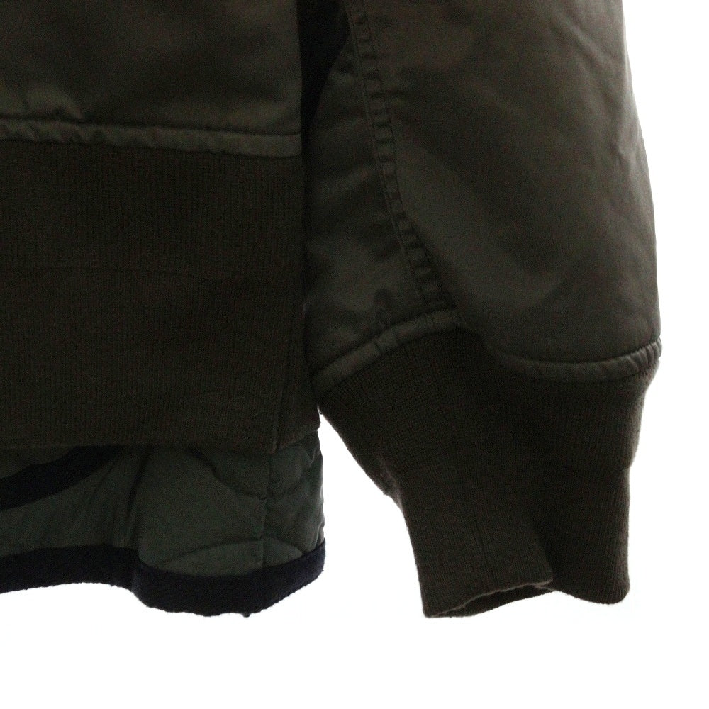 Sacai(サカイ) 22AW ナイロンツイルミックスブルゾン フライトジャケット グレー 22-02824M