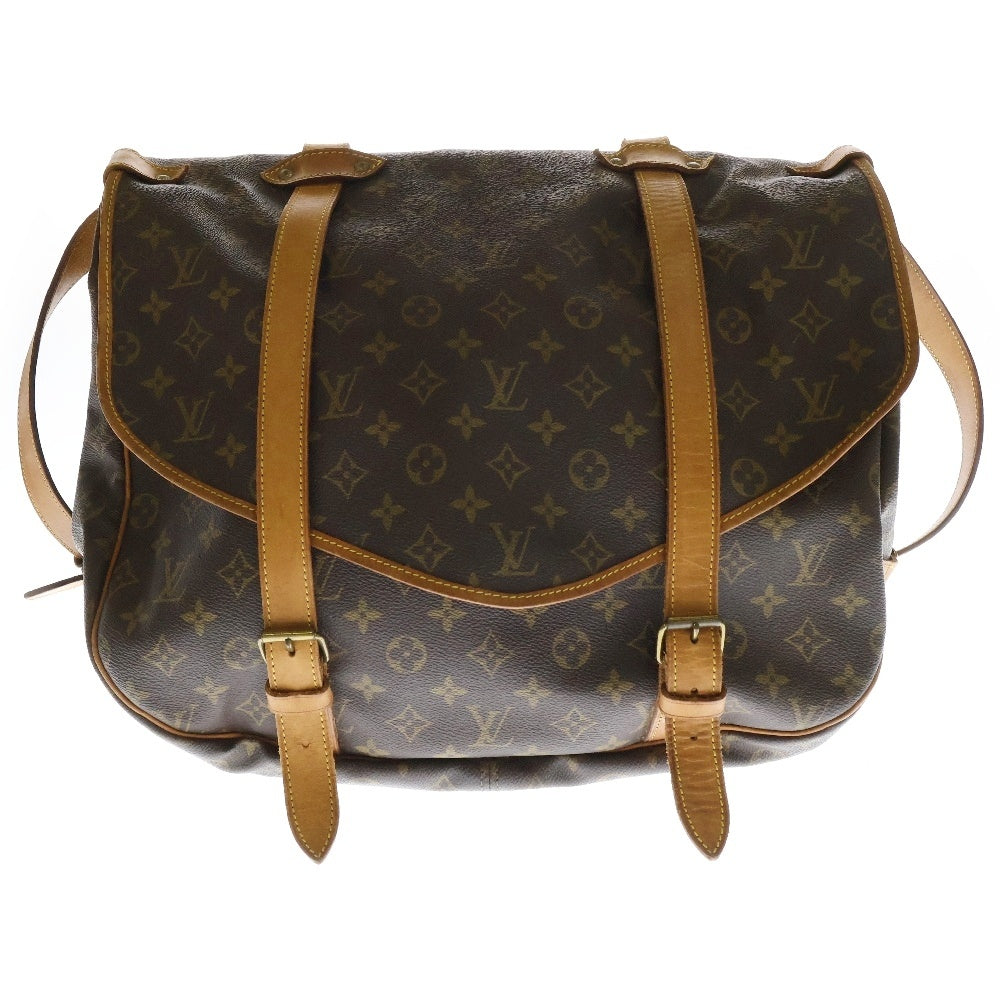 LOUIS VUITTON(ルイヴィトン) モノグラム ソミュール43 ショルダーバッグ ブラウン M42252 893FC