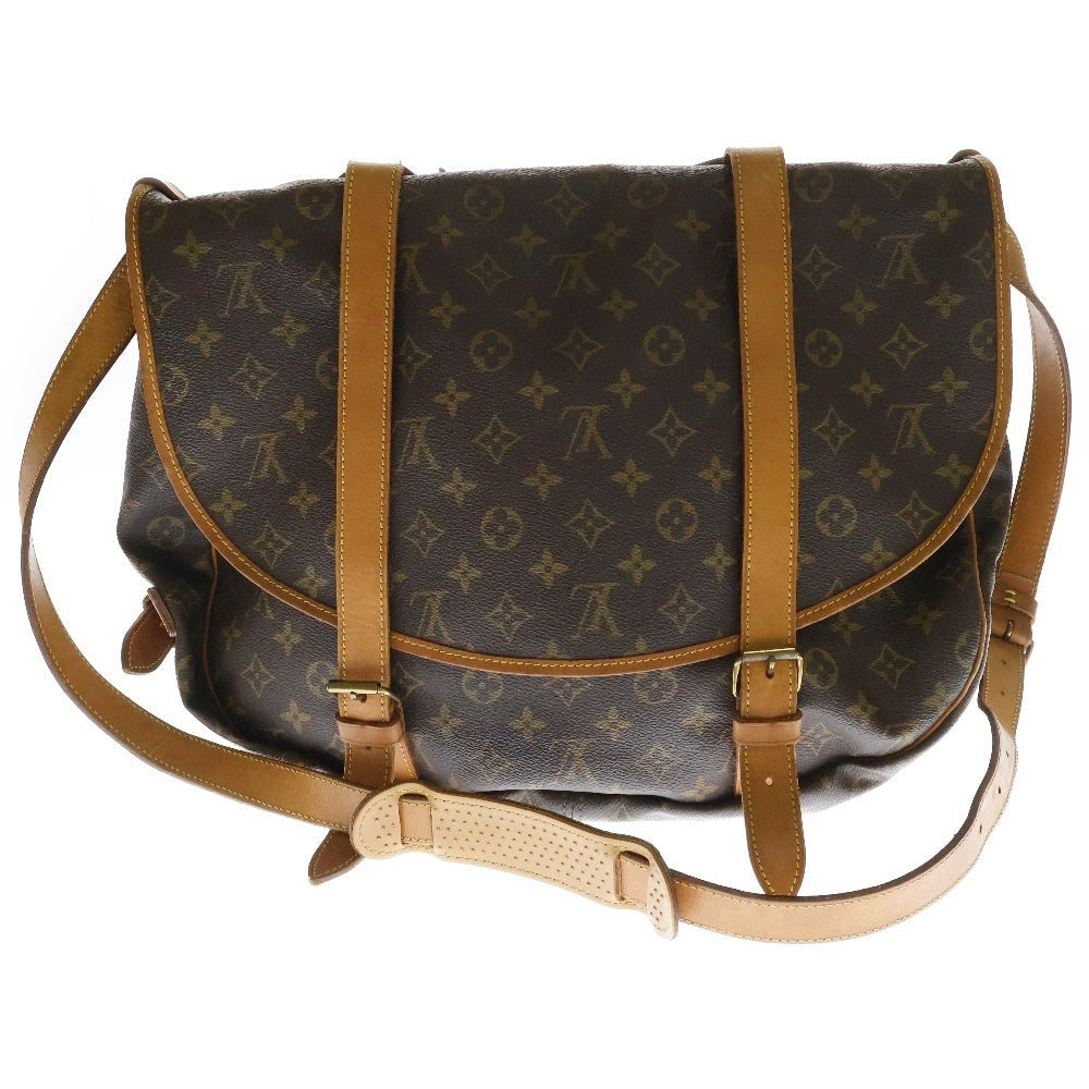 LOUIS VUITTON(ルイヴィトン) モノグラム ソミュール43 ショルダーバッグ ブラウン M42252 893FC