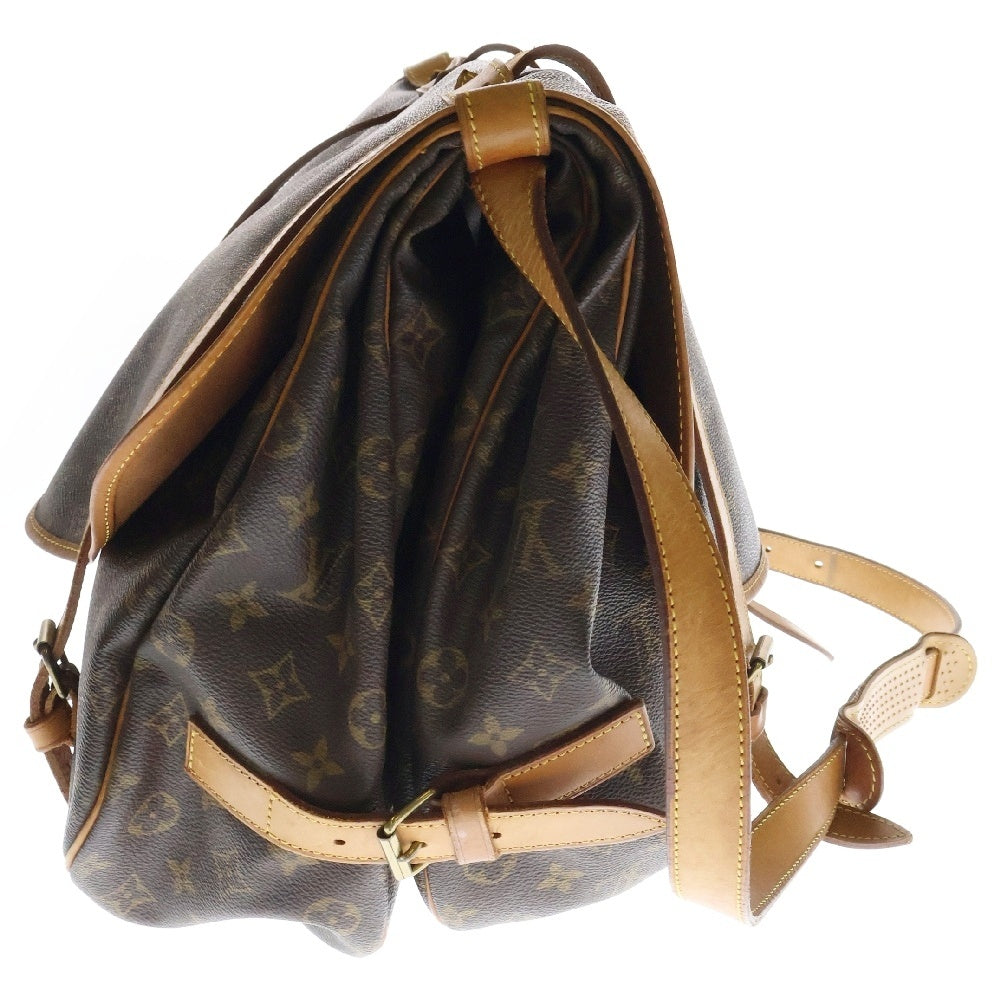 LOUIS VUITTON(ルイヴィトン) モノグラム ソミュール43 ショルダーバッグ ブラウン M42252 893FC