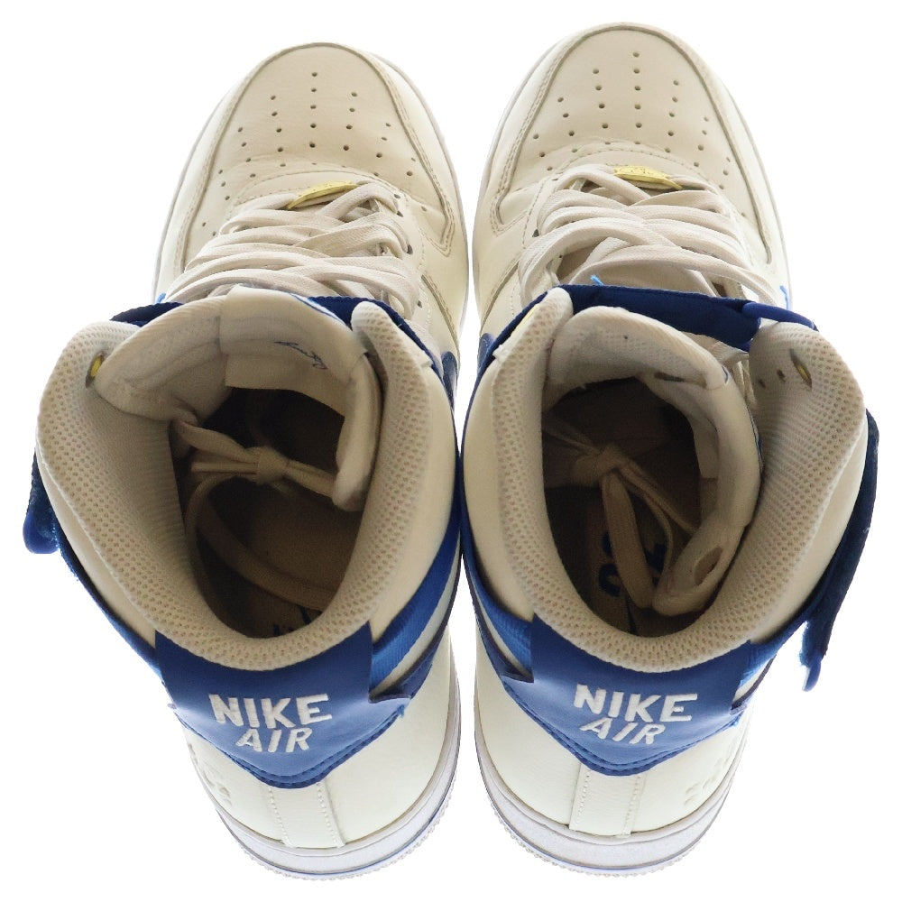 NIKE(ナイキ) WMNS AIR FORCE1 HIGH 40TH ANNIVERSARY ウィメンズ エアフォース1 40周年 ハイカットスニーカー ホワイト/ブルー US9.5/27.5cm DQ7584-100