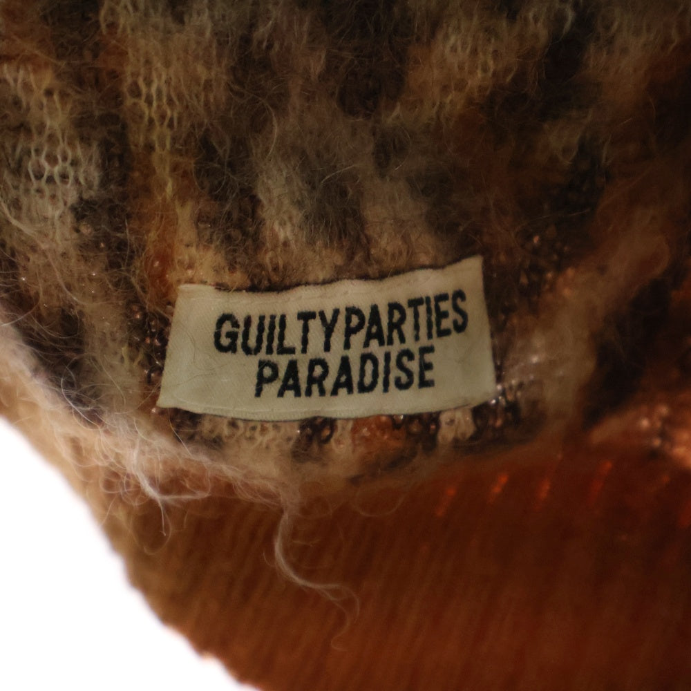 WACKO MARIA(ワコマリア) 22AW LEOPARD MOHAIR CARDIGAN TYPE-2 レオパード総柄 モヘヤ混 ニット カーディガン ブラウン 22FW-WMK-KN13