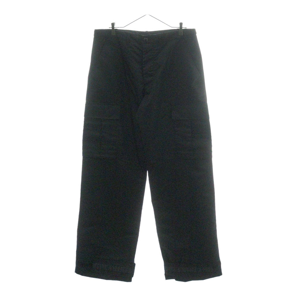 AMIRI(アミリ) PARACHUTE PANTS フロントロゴ刺繍 ナイロン ワイド パラシュートパンツ ブラック PF22MPF006