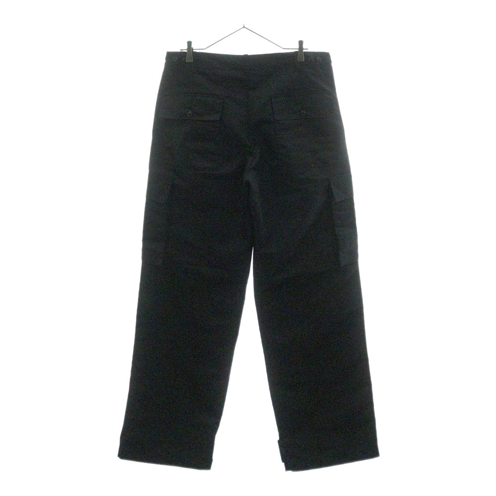 AMIRI(アミリ) PARACHUTE PANTS フロントロゴ刺繍 ナイロン ワイド パラシュートパンツ ブラック PF22MPF006