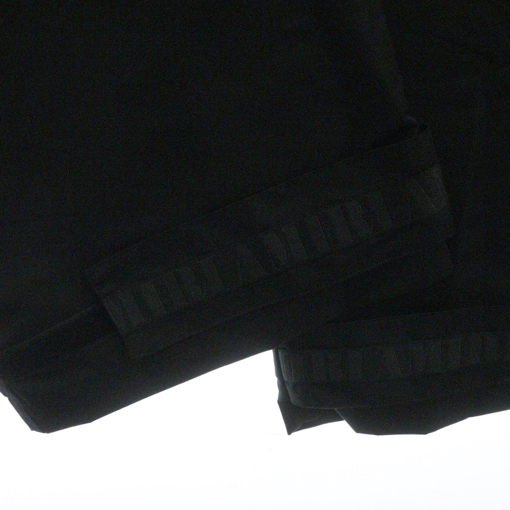 AMIRI(アミリ) PARACHUTE PANTS フロントロゴ刺繍 ナイロン ワイド パラシュートパンツ ブラック PF22MPF006
