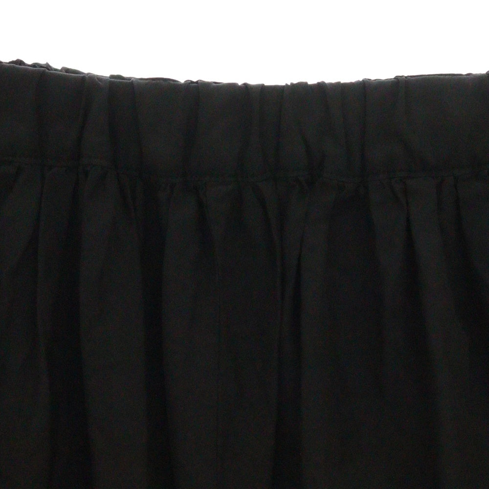 COMME des GARCONS(コムデギャルソン) 15AW AD2015 製品染め フリルデザイン クロップド ワイド サルエルパンツ ブラック レディース GP-P022
