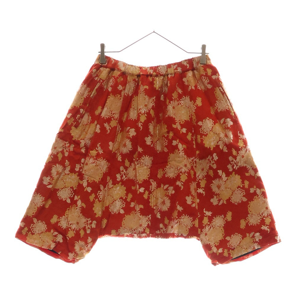 COMME des GARCONS COMME des GARCONS(コムデギャルソンコムデギャルソン) 11AW AD2011 和柄 キュプラレーヨン サルエルパンツ レッド レディース RH-P025