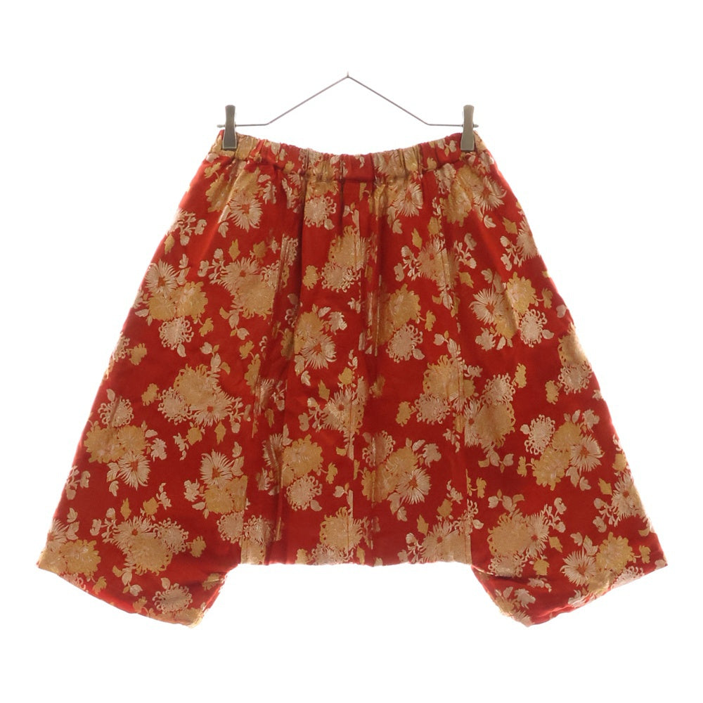 COMME des GARCONS COMME des GARCONS(コムデギャルソンコムデギャルソン) 11AW AD2011 和柄 キュプラレーヨン サルエルパンツ レッド レディース RH-P025