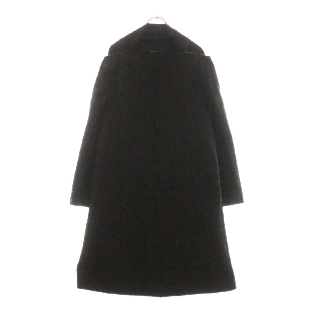 COMME des GARCONS(コムデギャルソン) 20SS AD2019 ポリ縮絨 ロゴ総柄 オフショルダー ワンピース ブラック レディース GE-O032