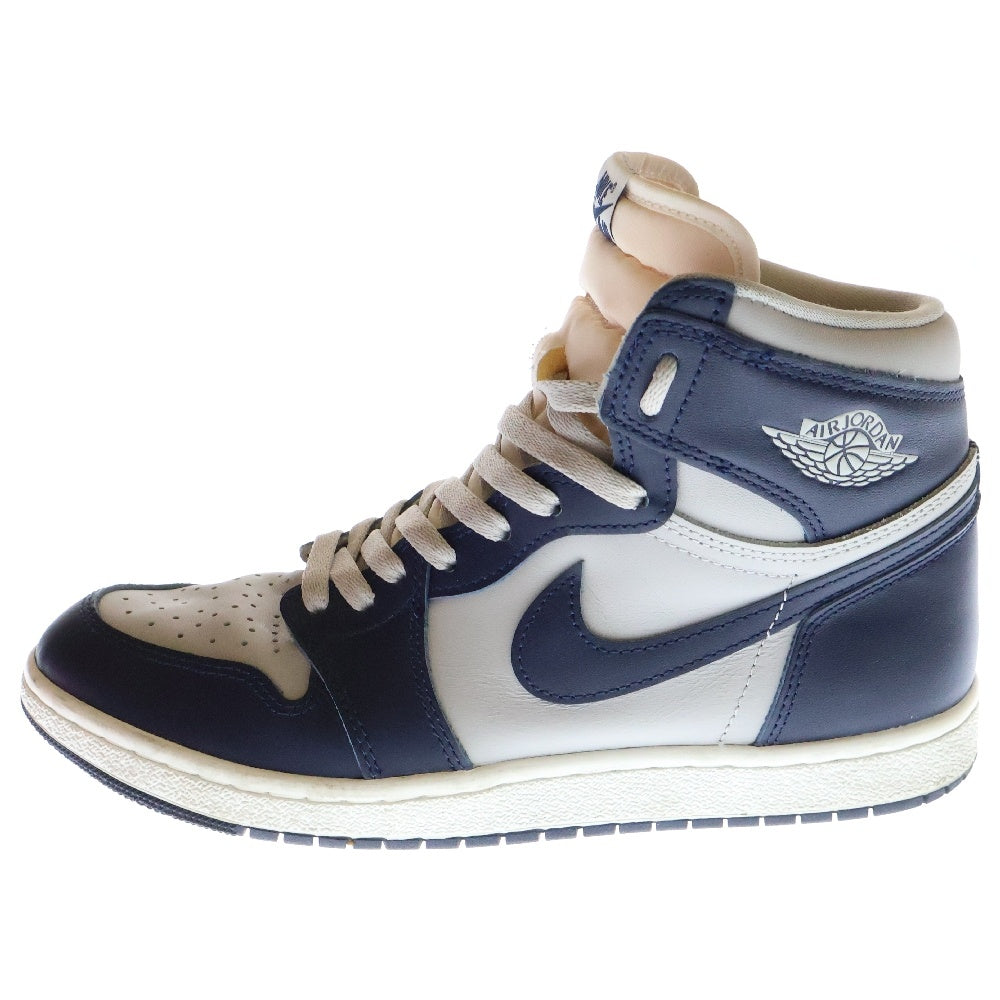 NIKE(ナイキ) AIR JORDAN 1 HIGH 85 GEORGETOWN エアジョーダン1 ハイ 85 ジョージタウン ハイカットスニーカー ネイビー/グレー US9.5/27.5cm BQ4422-400