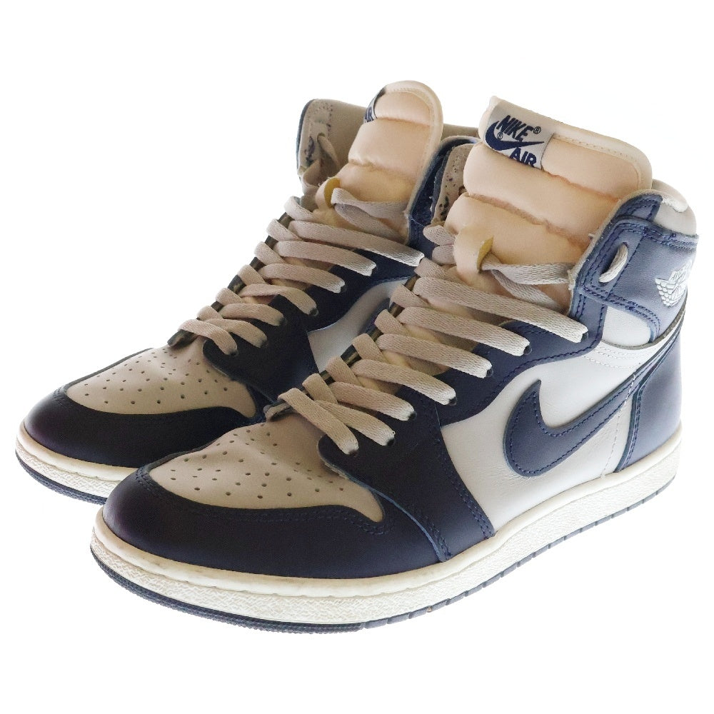 NIKE(ナイキ) AIR JORDAN 1 HIGH 85 GEORGETOWN エアジョーダン1 ハイ 85 ジョージタウン ハイカットスニーカー ネイビー/グレー US9.5/27.5cm BQ4422-400