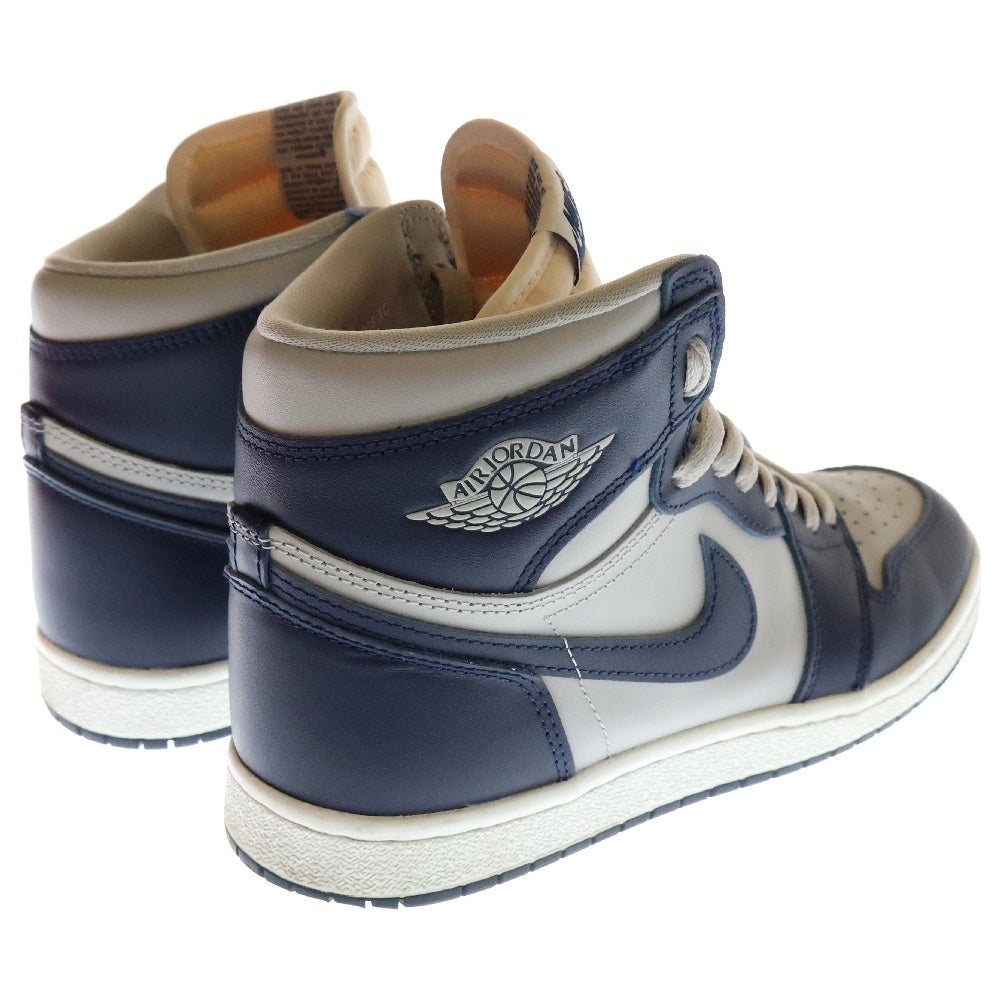 NIKE(ナイキ) AIR JORDAN 1 HIGH 85 GEORGETOWN エアジョーダン1 ハイ 85 ジョージタウン ハイカットスニーカー ネイビー/グレー US9.5/27.5cm BQ4422-400