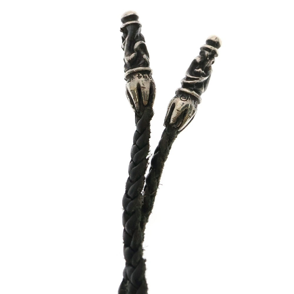 CHROME HEARTS(クロムハーツ) VULCAN CROSS SML バルカンクロス スモール レザーブレイド Wスクロール ペンダントトップ シルバー
