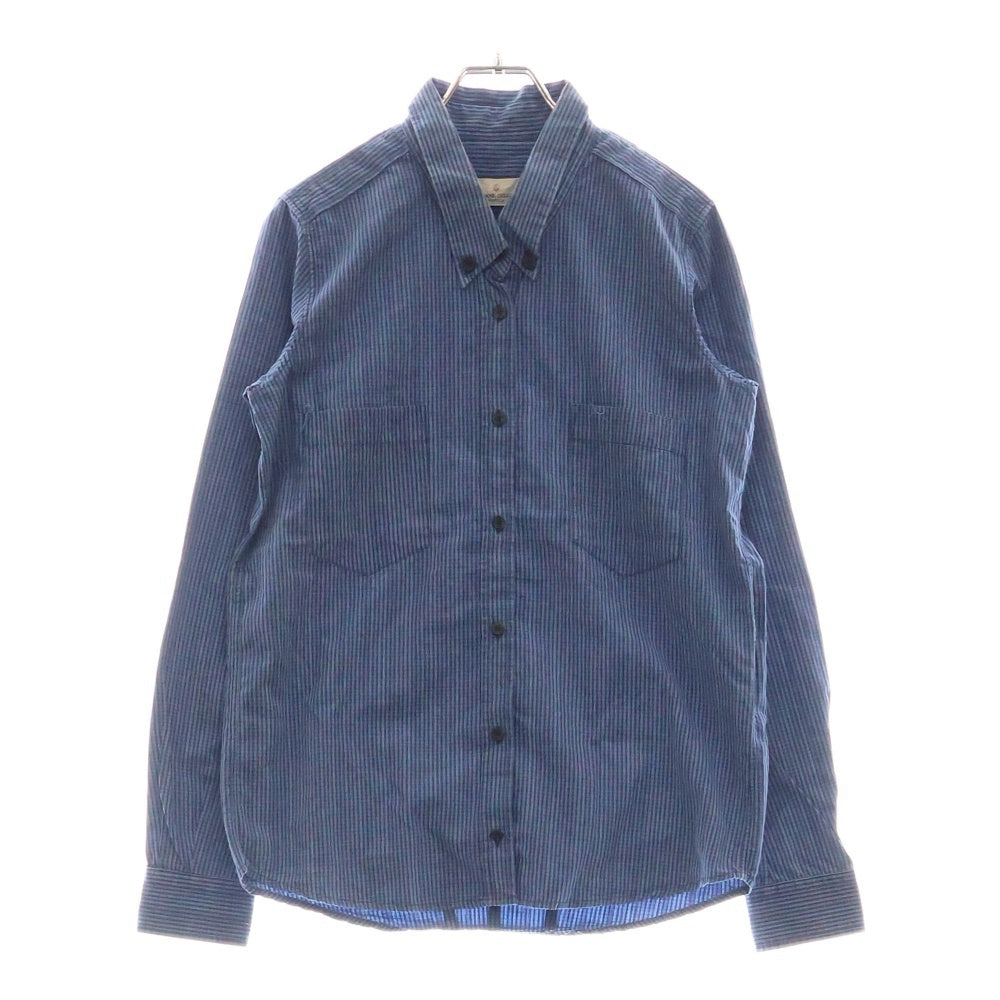 GOLDEN GOOSE DELUXE BRAND(ゴールデングースデラックスブランド) ギンガムチェック ロングスリーブ 長袖 シャツ ブルー G15D043.A3