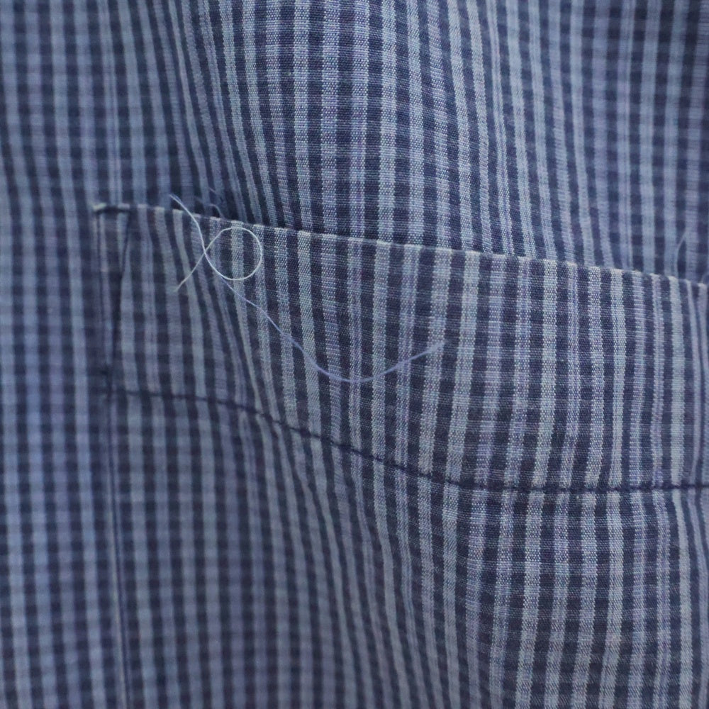GOLDEN GOOSE DELUXE BRAND(ゴールデングースデラックスブランド) ギンガムチェック ロングスリーブ 長袖 シャツ ブルー G15D043.A3